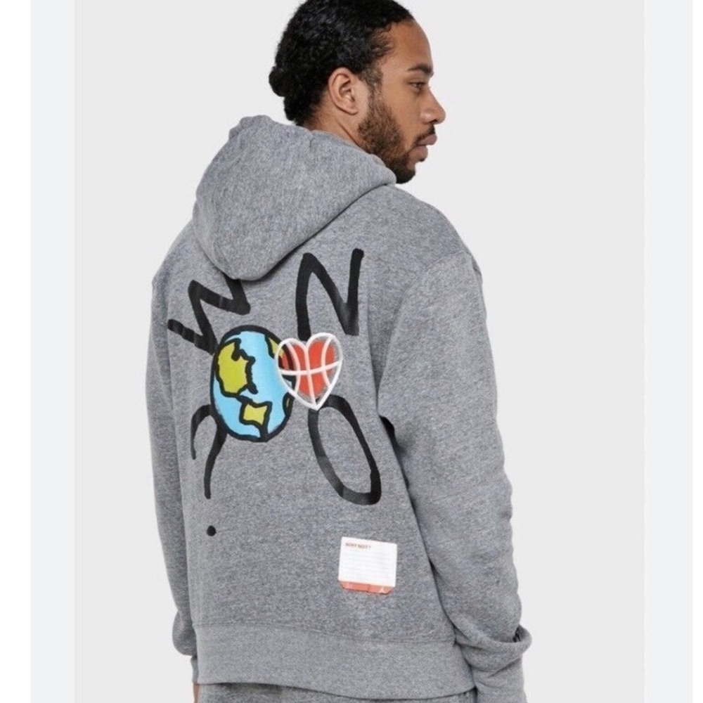 Jordan X Russell Westbrook Why Not? Pullover Hoodie Mens Grey Sz Med